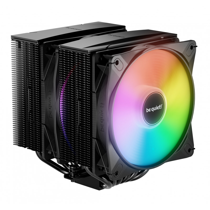 Ventilateur Be Quiet! PURE ROCK Pro 3 LX Black Ventilateur pour processeur ARGB - 2 x Light Wings LX 120mm PWM - Compatible Intel 1851/1700/1200/1150/1151/1155 et AMD AM4/AM5 - 31.2 dBA - 61.8CFM