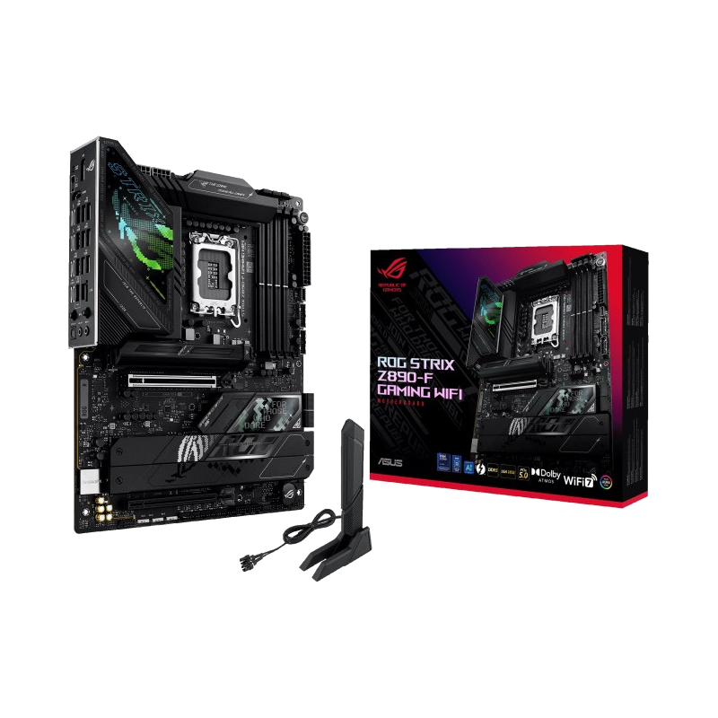 Carte M&egrave;re Asus ROG STRIX Z890-F GAMING WIFI - ATX - Socket LGA1851 - Z890 - 4 x DDR5 - 5 x M.2 - Thunderbolt 4 USB Type-C ports - 1 x PCI-Express 5.0 16x - LAN 2.5 GbE - Wi-Fi 7